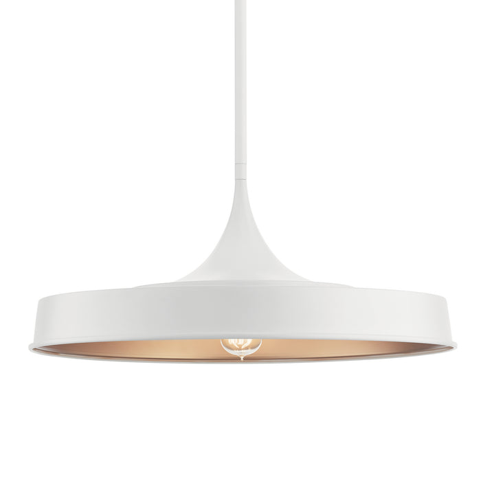 Kichler 52096WH One Light Pendant/Semi Flush, White
