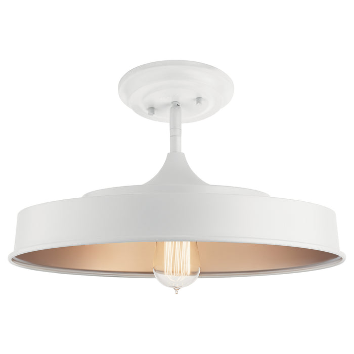 Kichler 52098WH One Light Semi Flush Mount, White
