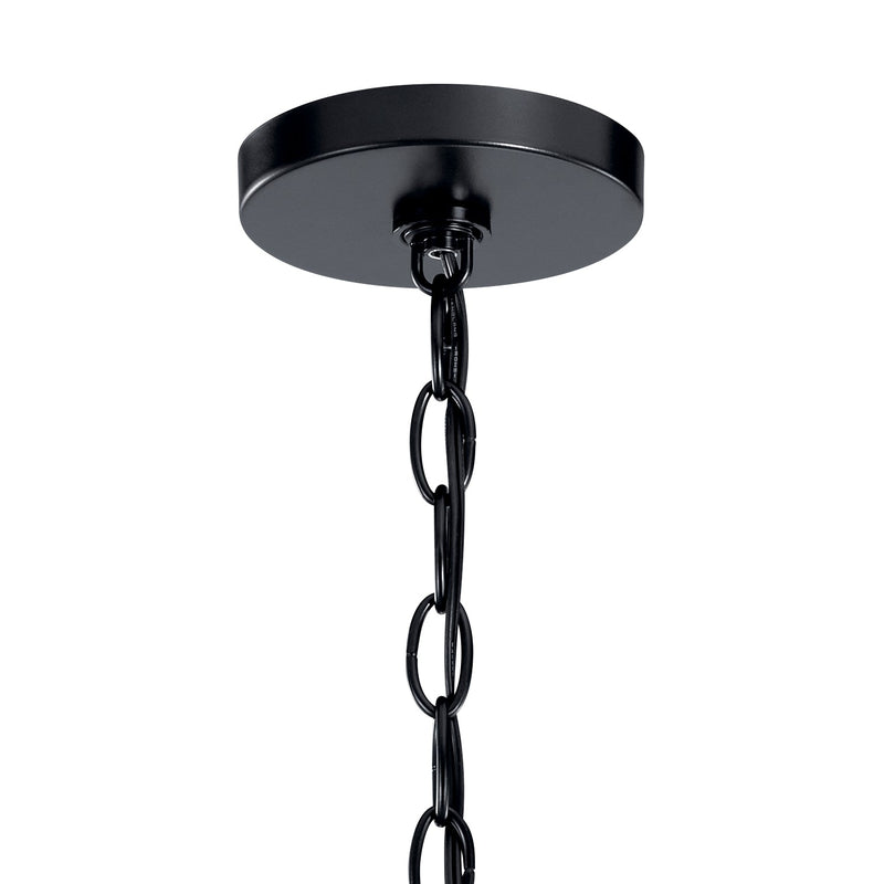 Kichler 52304BK Six Light Chandelier, Black (Open Box - Final Sale)