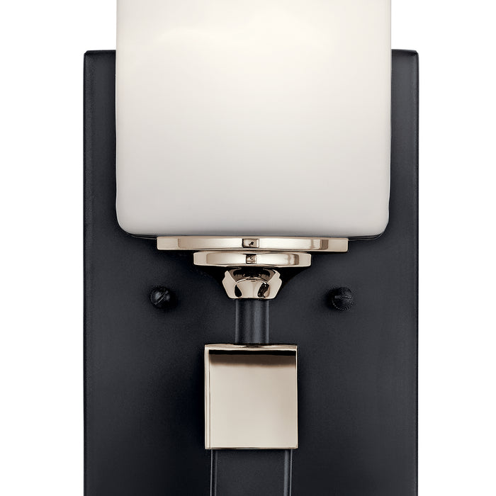 Kichler 55000BK One Light Wall Sconce, Black