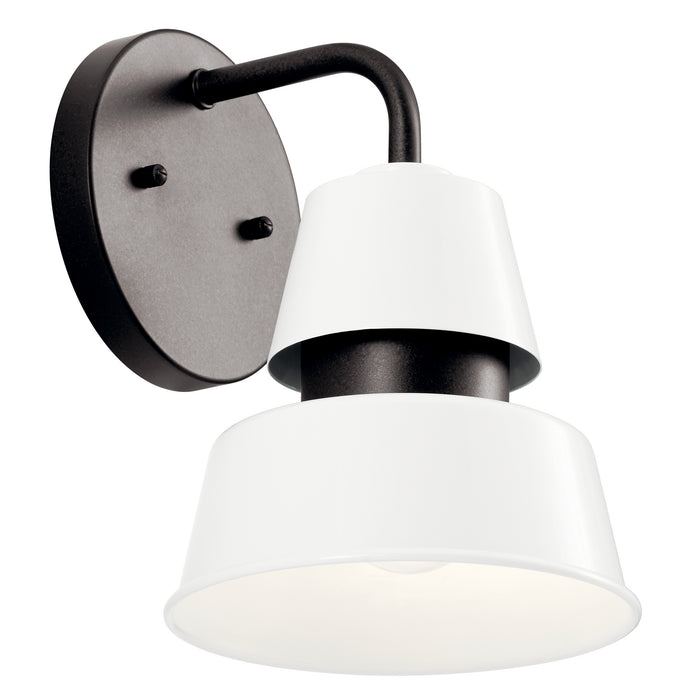 Kichler 59001WH One Light Outdoor Wall Mount, White