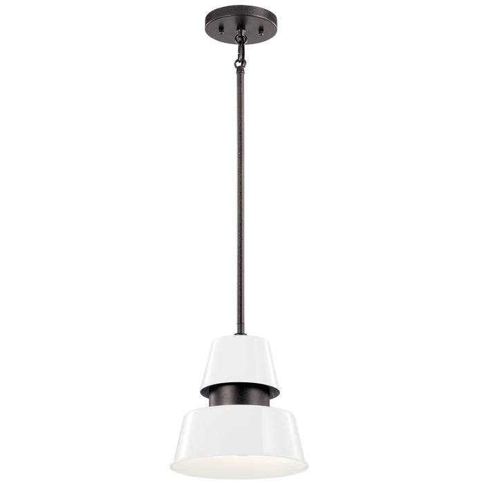 Kichler 59003WH One Light Outdoor Pendant, White