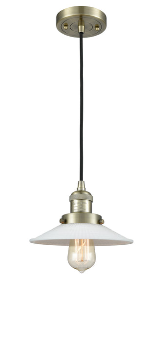 Innovations 201C-AB-G1 One Light Mini Pendant, Antique Brass