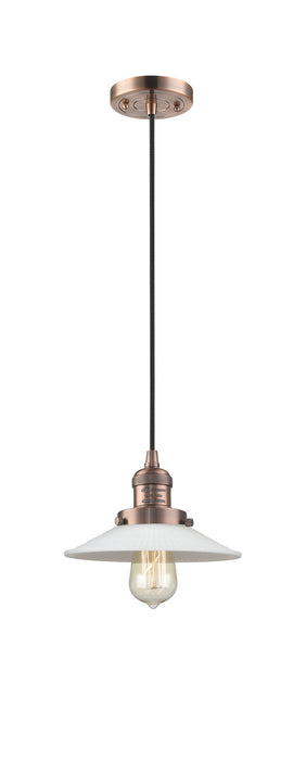 Innovations 201C-AC-G1 One Light Mini Pendant, Antique Copper