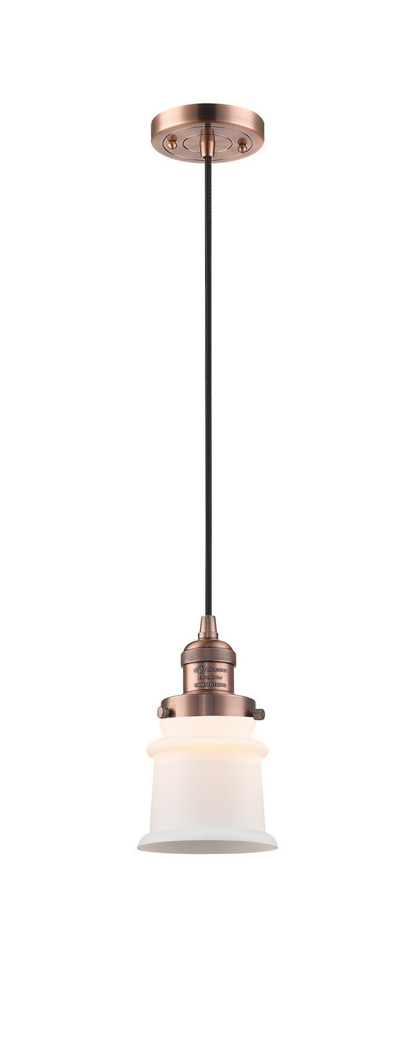 Innovations 201C-AC-G181S-LED LED Mini Pendant, Antique Copper