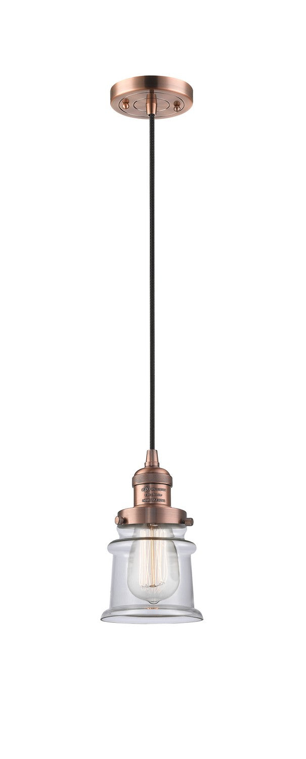 Innovations 201C-AC-G182S-LED LED Mini Pendant, Antique Copper
