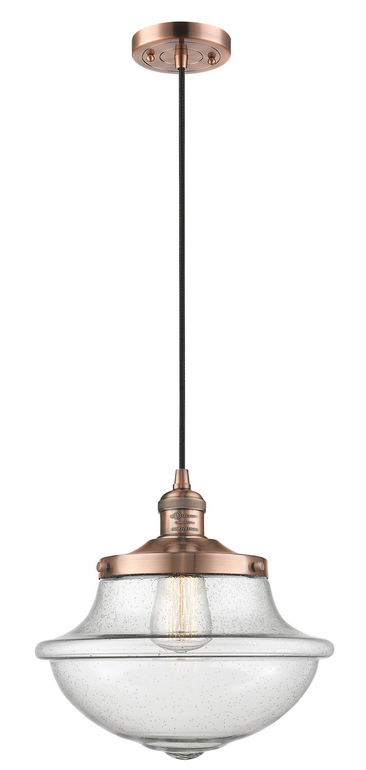 Innovations 201C-AC-G544-LED LED Mini Pendant, Antique Copper
