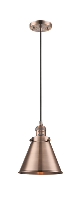 Innovations 201C-AC-M13-AC One Light Mini Pendant, Antique Copper