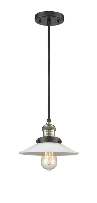Innovations 201C-BAB-G1 One Light Mini Pendant, Black Antique Brass