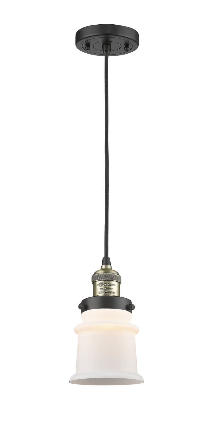 Innovations 201C-BAB-G181S One Light Mini Pendant, Black Antique Brass