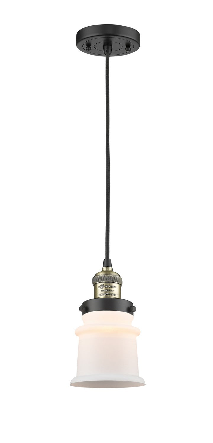 Innovations 201C-BAB-G181S-LED LED Mini Pendant, Black Antique Brass