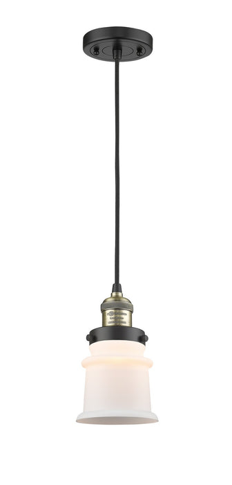 Innovations 201C-BAB-G181S-LED LED Mini Pendant, Black Antique Brass