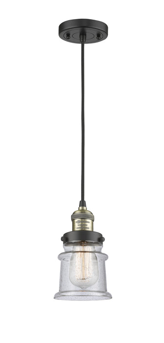 Innovations 201C-BAB-G184S One Light Mini Pendant, Black Antique Brass