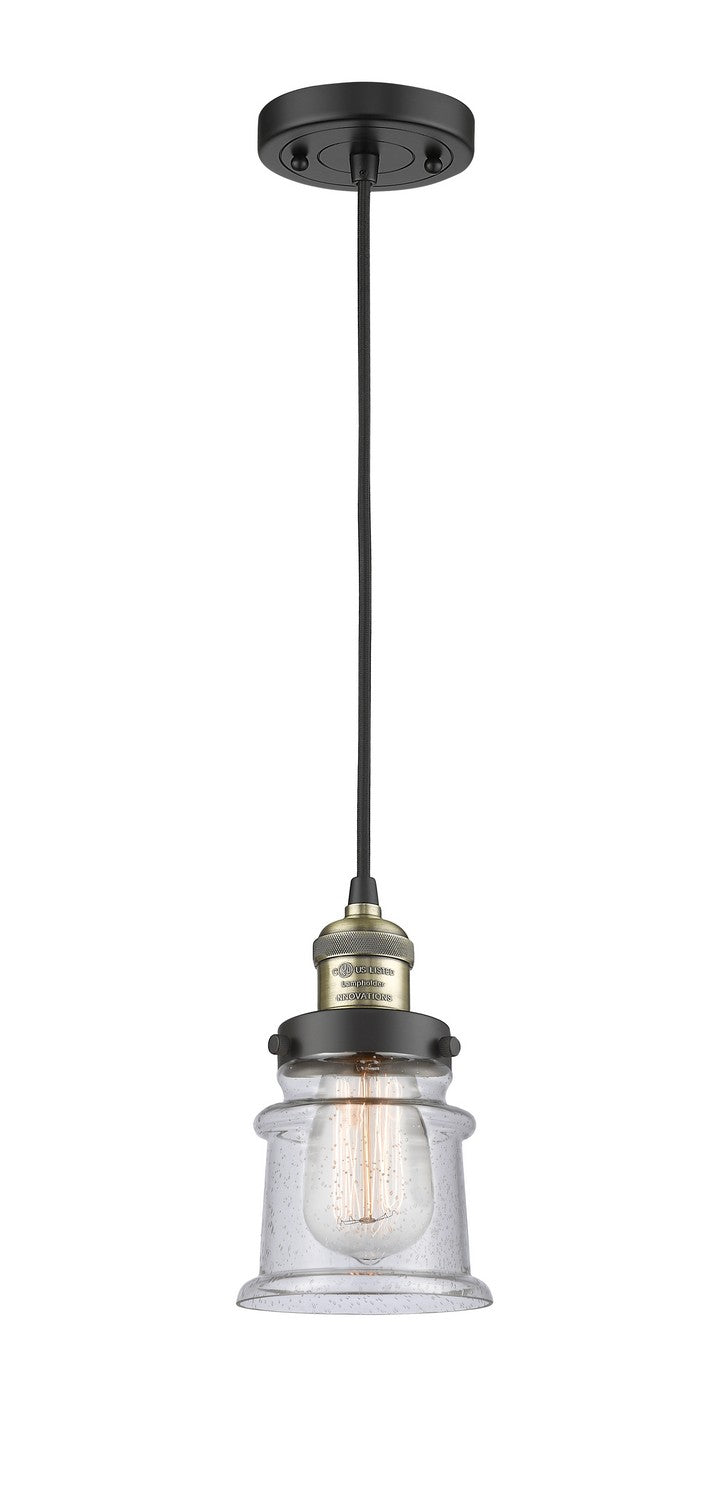 Innovations 201C-BAB-G184S-LED LED Mini Pendant, Black Antique Brass