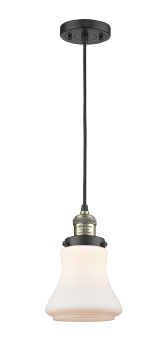 Innovations 201C-BAB-G191 One Light Mini Pendant, Black Antique Brass