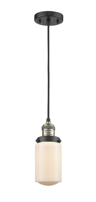Innovations 201C-BAB-G311 One Light Mini Pendant, Black Antique Brass