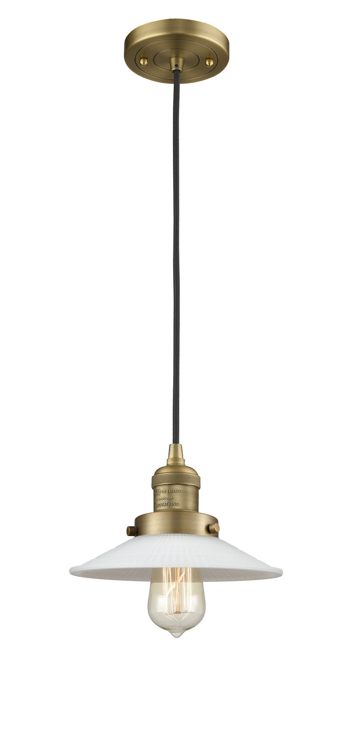 Innovations 201C-BB-G1 One Light Mini Pendant, Brushed Brass