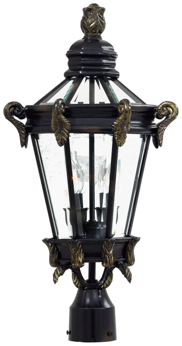 Minka-Lavery 8935-95 Two Light Post Mount, Heritage W/ Gold Highlights
