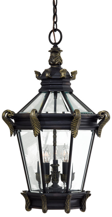 Minka-Lavery 8934-95 Five Light Chain Hung, Heritage W/ Gold Highlights