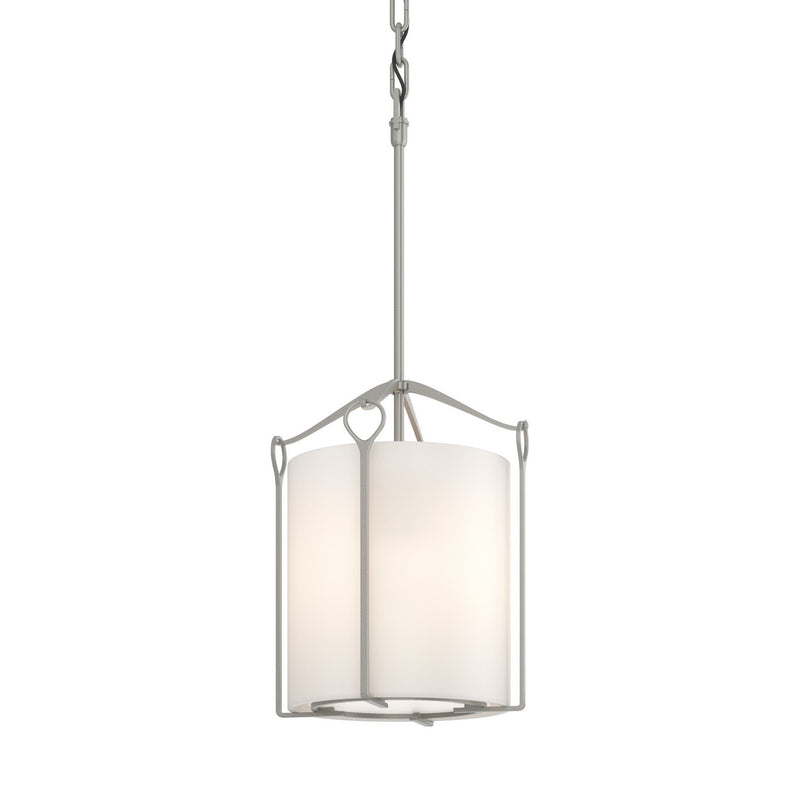 Hubbardton Forge 104060-SKT-82-GG0137 One Light Mini Pendant, Vintage Platinum