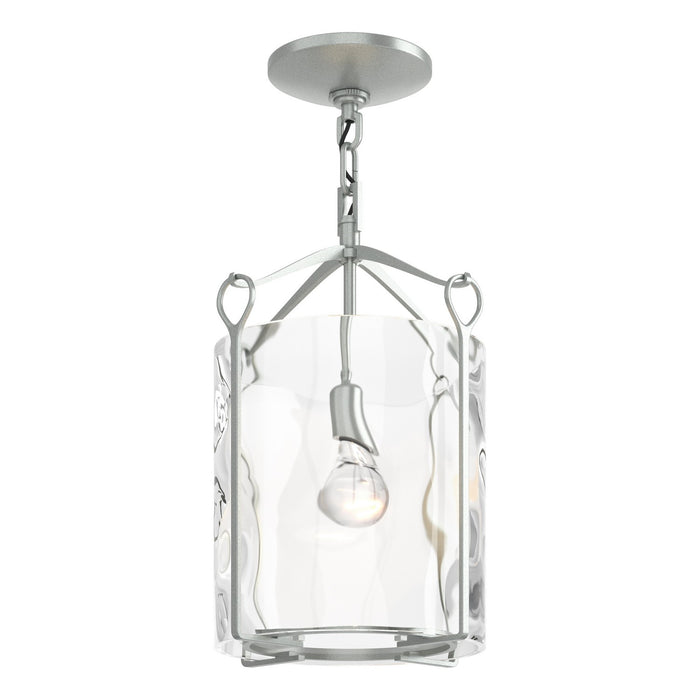 Hubbardton Forge 121140-SKT-82-LL0137 One Light Semi-Flush Mount, Vintage Platinum