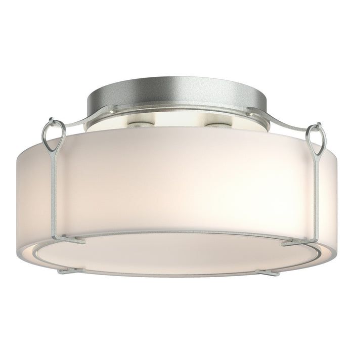Hubbardton Forge 121145-SKT-82-GG0216 Four Light Semi-Flush Mount, Vintage Platinum