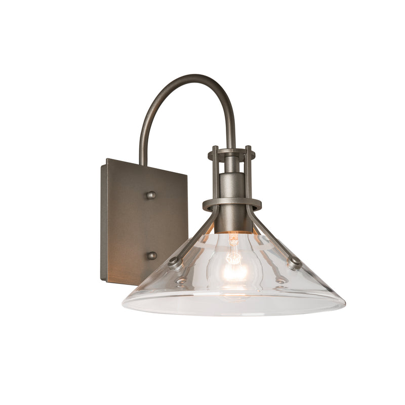 Hubbardton Forge 302709-SKT-77-ZM0673 One Light Outdoor Wall Sconce, Coastal Dark Smoke