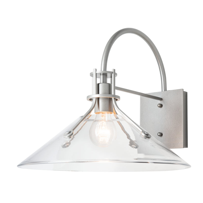 Hubbardton Forge 302714-SKT-78-ZM0686 One Light Outdoor Wall Sconce, Coastal Burnished Steel