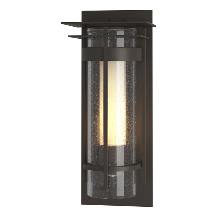 Hubbardton Forge 305996-SKT-77-ZS0654 One Light Outdoor Wall Sconce, Coastal Dark Smoke