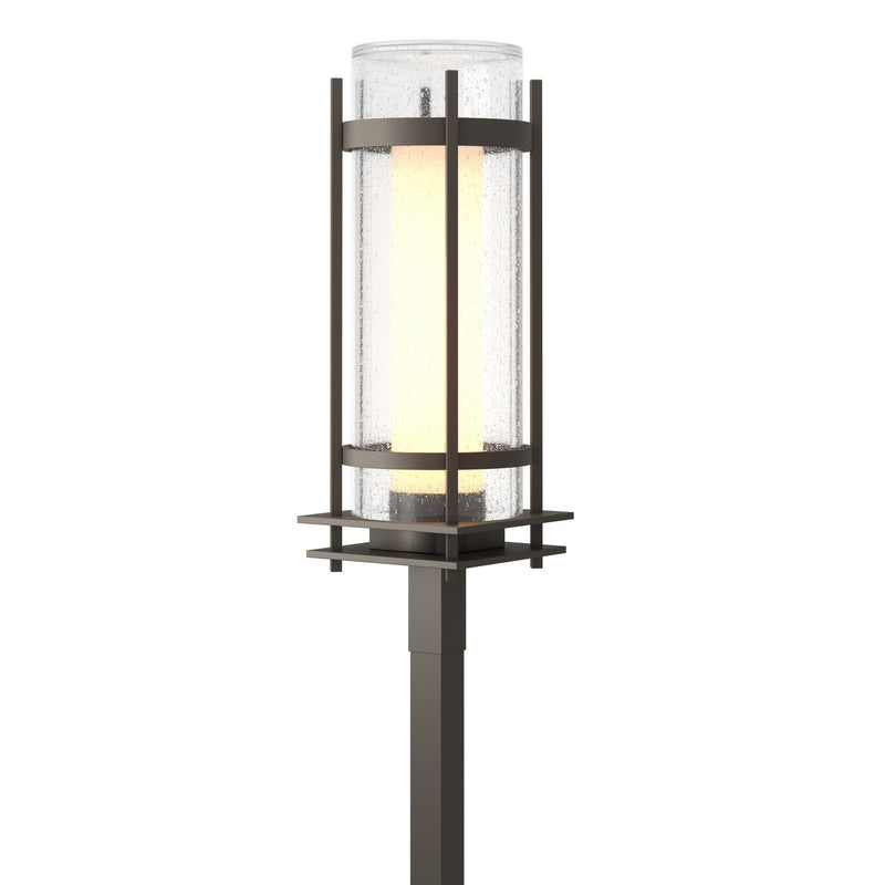 Hubbardton Forge 345897-SKT-77-ZS0684 One Light Outdoor Post Mount, Coastal Dark Smoke
