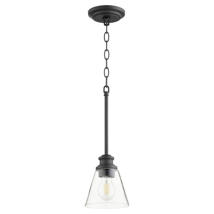 Quorum 309-69 One Light Pendant, Textured Black