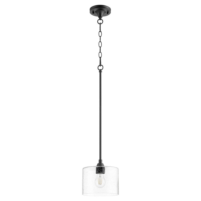Quorum 3202-69 One Light Pendant, Textured Black