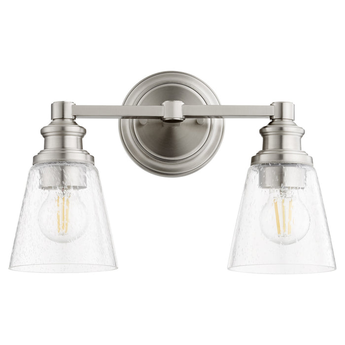 Quorum 509-2-65 Two Light Wall Mount, Satin Nickel