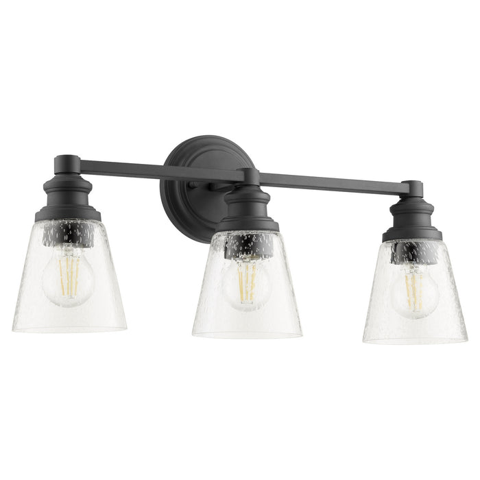 Quorum 509-3-69 Three Light Vanity, Textured Black