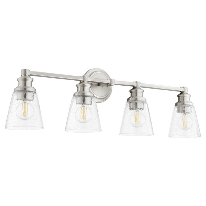 Quorum 509-4-65 Four Light Vanity, Satin Nickel