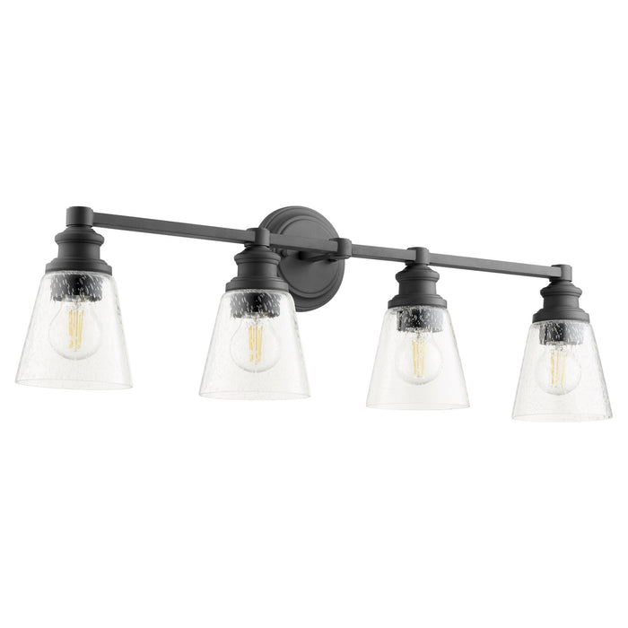 Quorum 509-4-69 Four Light Vanity, Textured Black