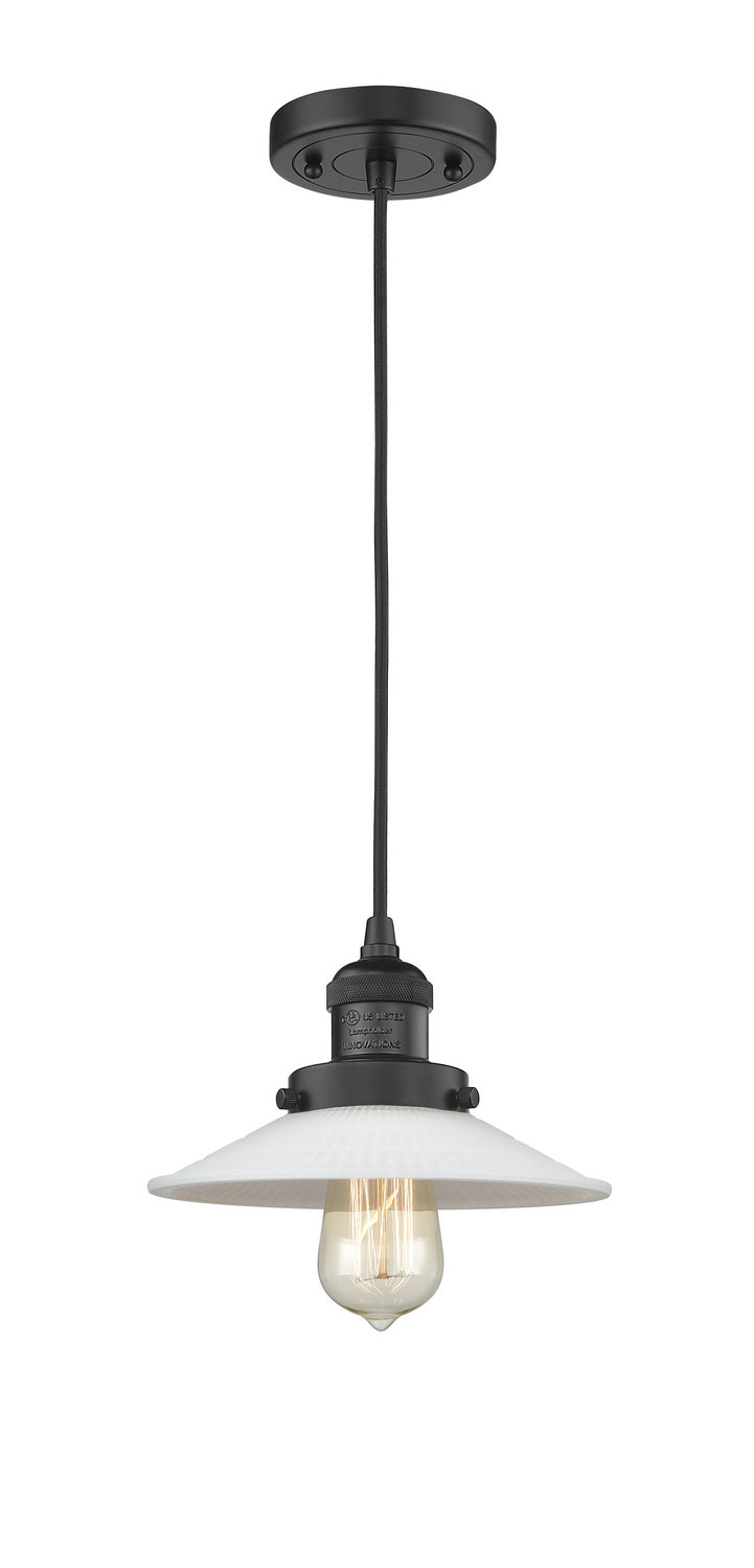 Innovations 201C-BK-G1 One Light Mini Pendant, Matte Black