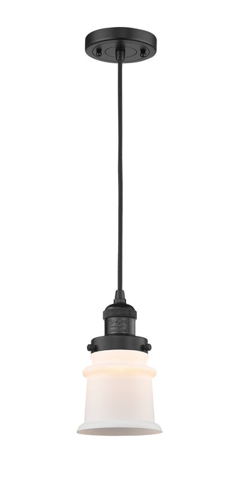 Innovations 201C-BK-G181S-LED LED Mini Pendant, Matte Black