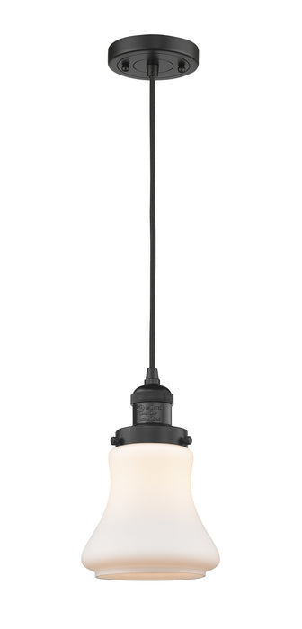 Innovations 201C-BK-G191 One Light Mini Pendant, Matte Black