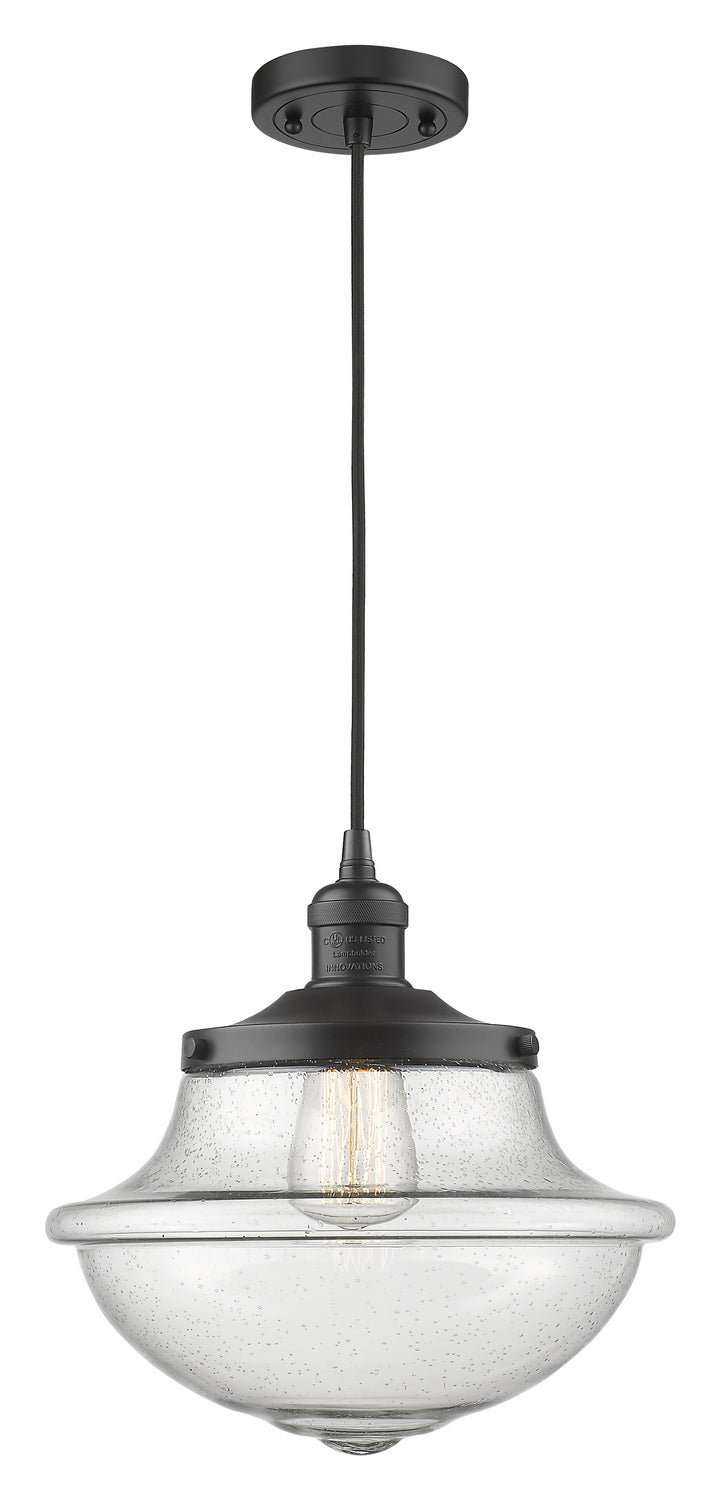 Innovations 201C-BK-G544 One Light Mini Pendant, Matte Black