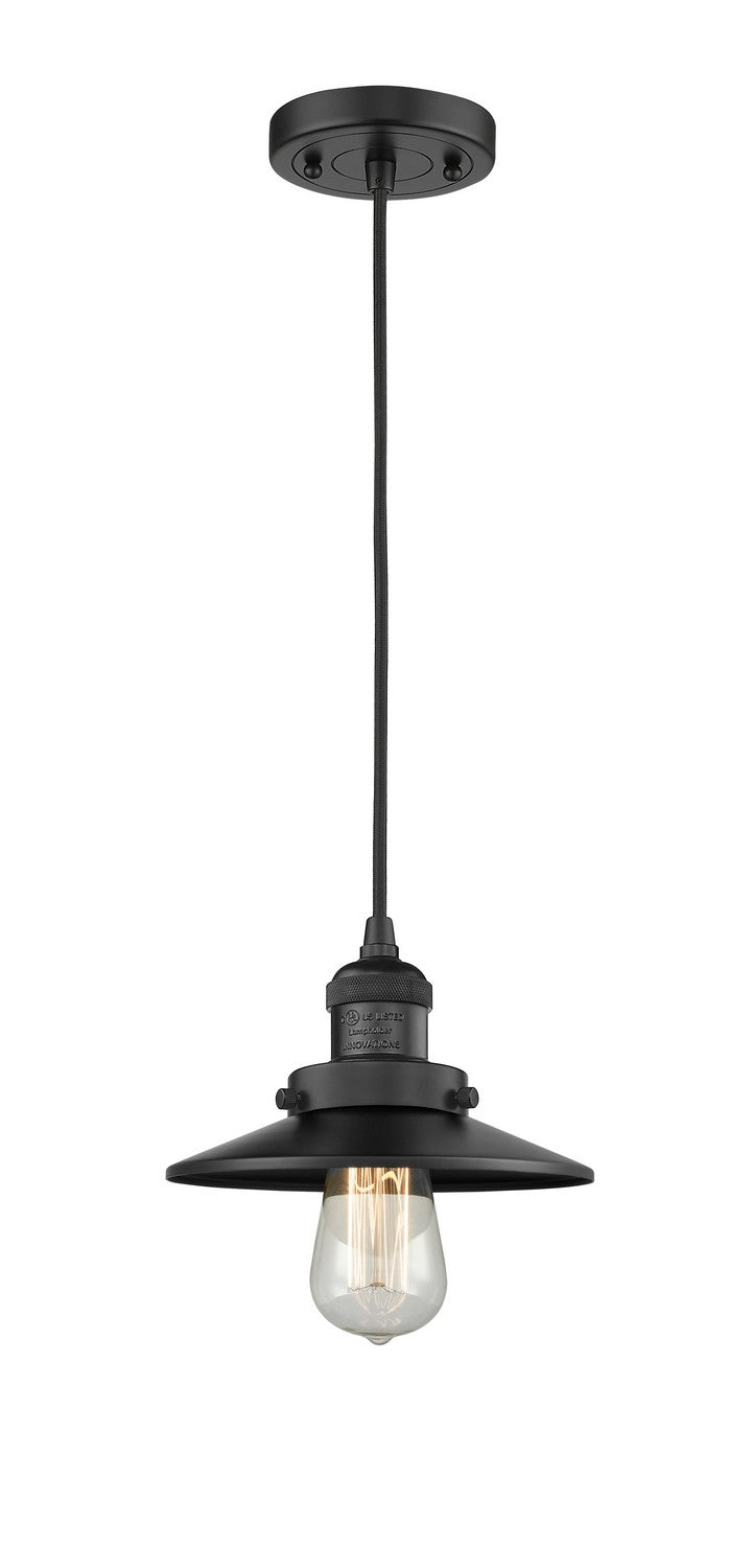 Innovations 201C-BK-M6-LED LED Mini Pendant, Matte Black
