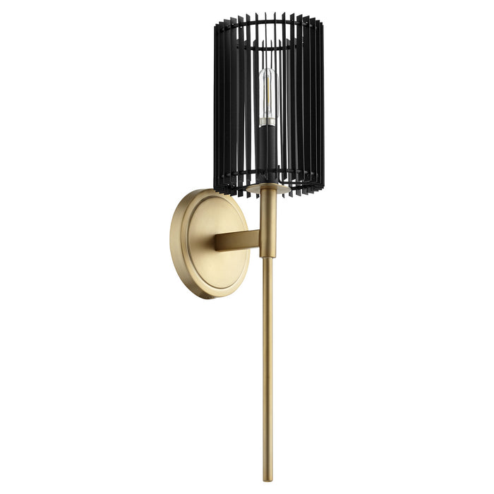 Quorum 517-80 One Light Wall Mount, Aged Brass