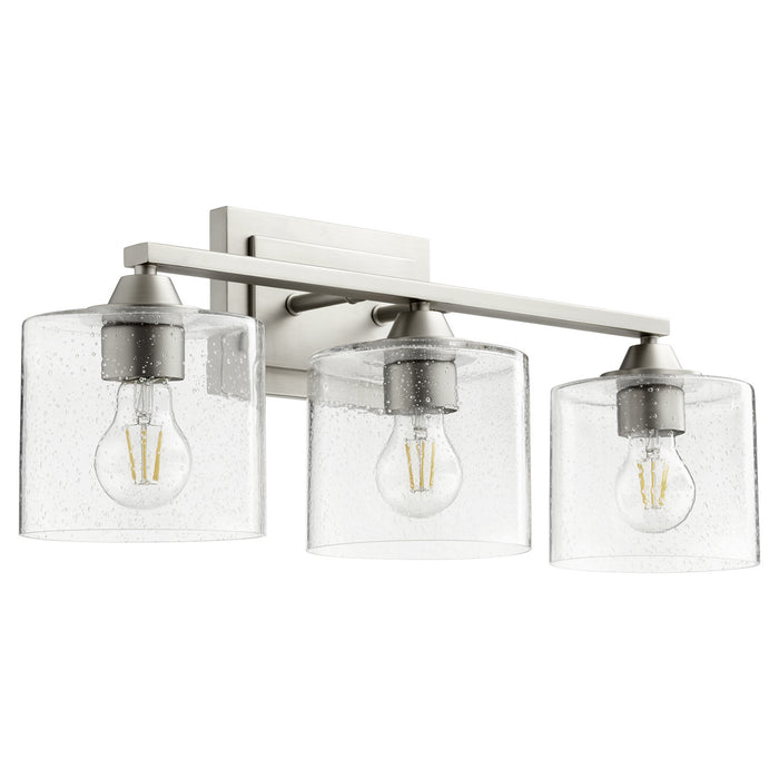 Quorum 5202-3-65 Three Light Vanity, Satin Nickel