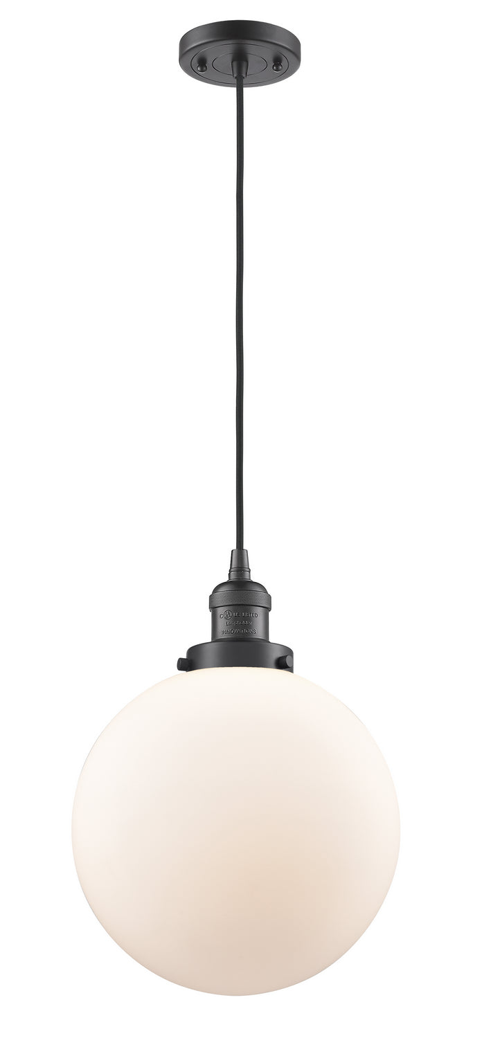 Innovations 201C-OB-G201-10 One Light Mini Pendant, Oil Rubbed Bronze