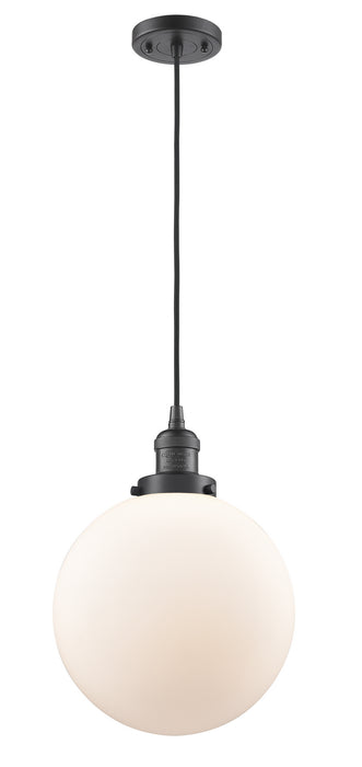 Innovations 201C-OB-G201-10 One Light Mini Pendant, Oil Rubbed Bronze