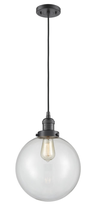 Innovations 201C-OB-G202-10 One Light Mini Pendant, Oil Rubbed Bronze