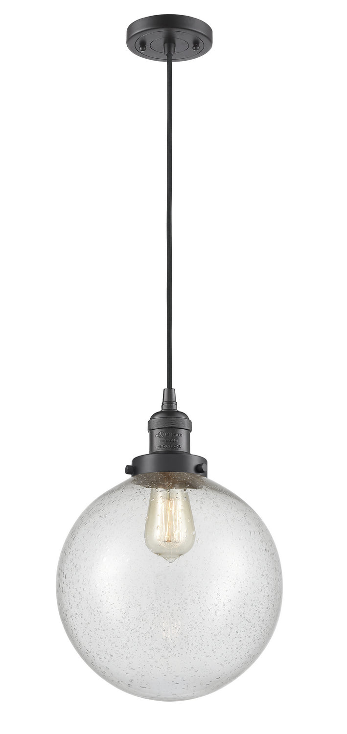 Innovations 201C-OB-G204-10 One Light Mini Pendant, Oil Rubbed Bronze