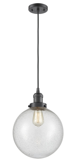 Innovations 201C-OB-G204-10 One Light Mini Pendant, Oil Rubbed Bronze