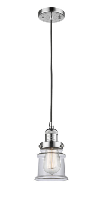 Innovations 201C-PC-G182S One Light Mini Pendant, Polished Chrome