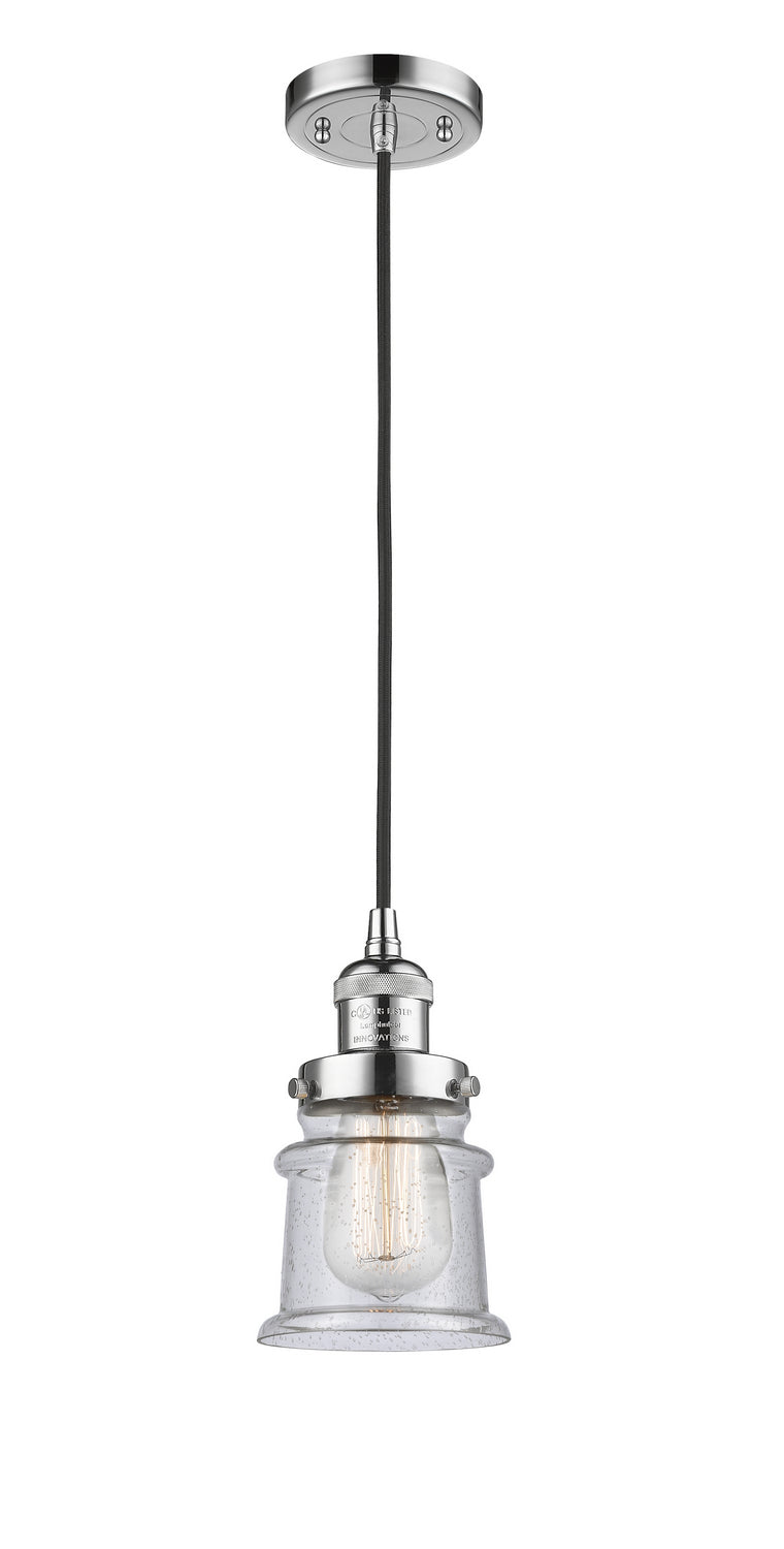 Innovations 201C-PC-G184S One Light Mini Pendant, Polished Chrome